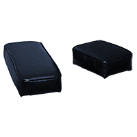 UCA82357   Arm Rest Pair---Black Vinyl---Wood Back